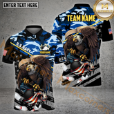 Maxcorners U.S. Air Force Bowling Shirt Multicolor Options Personalized Name, Team Name 3D Shirt (2 Colors)