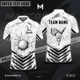Maxcorners Crack Golf Ball Multicolor Custom 3D Polo Shirt (4 Colors)
