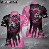 Maxcorners Women Polo Shirt Skull Custom Colorful Option (3 color)