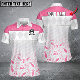 Maxcorners Women Polo Shirt Custom Colorful Option