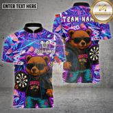 Maxcorners Dartboard Multicolor Options Personalized Name, Team Name 3D Shirt (4 Colors)