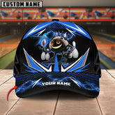 Maxcorners Thunder Funny Bowling Ball Multicolor Personalized Name 3D Cap (4 Color)