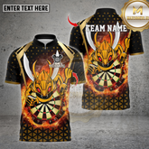 Maxcorners Darts Shirt Bee Dartboard Multioptions Personalized Name, Team Name Unisex 3D Shirt (4 Colors)