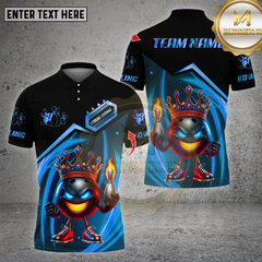 Maxcorners Bowling Shirt Bowling Ball Crown Ver2 Multioptions Personalized Name, Team Name Unisex 3D Shirt (4 Colors)