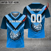 Maxcorners Volleyball Color Options Personalized Name V-neck T-Shirt