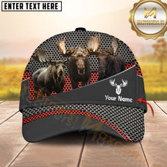 Maxcorners Hunting Style Metal Mesh Cap Personalized Name 3D Cap