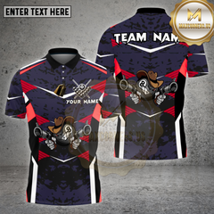 Maxcorners Billiards Cowboy Gunslinger 8 Ball Multicolor Options Personalized Name, Team Name Unisex 3D Shirt