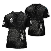 Maxcorners Custom Name Dart Jerseys For Players, Dartboard Shirt for Dart Lovers, Spider Web Darts Shirts LM0509