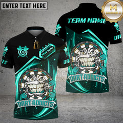 Maxcorners Darts Fiery Dartboard Crazy Face Multicolor Options Personalized Name, Team Name Unisex 3D Shirt