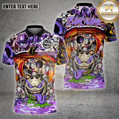 Maxcorners Bowling Graffiti Monster Urban Style Multioptions Personalized Name, Team Name Unisex 3D Shirt (4 Colors)