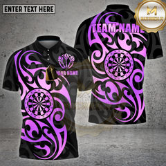 Maxcorners Darts Shirt Golden Tribal Pattern Multioptions Personalized Name, Team Name Unisex 3D Shirt (4 Colors)