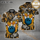 Maxcorners Bowling Shirt Urban Graffiti Strike Blast Multicolor Options Personalized Name, Team Name 3D Shirt (4 Colors)