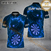 Maxcorners Darts Wolf Electric Aim Multicolor Options Personalized Name, Team Name 3D Shirt (4 Colors)