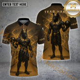 Maxcorners Bowling Anubis Pharaoh Power Multicolor Options Personalized Name, Team Name 3D Shirt (4 Colors)