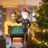 Maxcorners Custom Billiard & Beer Ornament