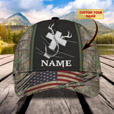 Maxcorners Hunting Fishing Cross 2 American Personalized Cap