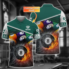 Maxcorners Billiard Personalized 3D Unisex Shirt