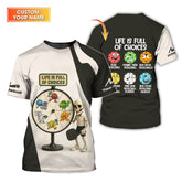 Maxcorners Life Is Full of Choices Shirt, Custom Funny Pickleball Tee, Humor Gift for Pickleball Players LM0509