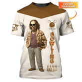 Maxcorners Big Lebowski Custom Bowling Shirt – Team Jersey for Bowling Club Players LM0509