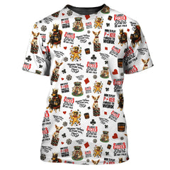 Maxcorners Men's "Dogs Playing Poker" Shirts Funny Pattern In Poker Club - Poker T Shirts Gift for HimLM1009