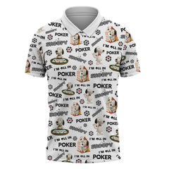 Maxcorners Snoopy Poker Shirt - Funny “I’m All In†Dog Poker Shirt - Cartoon Gambling Tee for MenLM1009