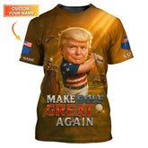 Maxcorners Trump Make Golf Great Again Polo Shirt – Personalized Vintage Golf Shirt for Men LM0509