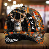 Maxcorners Huntaholic Amazing Deer Hunting Camo Pattern 3D Multicolor Personalized Cap