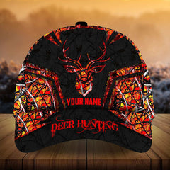 Maxcorners Epic Deer Hunting Art Camo Pattern 3D Multicolor Personalized Cap