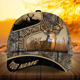 Maxcorners Premium Florapunk Deer Hunting Multicolored Pattern Personalized Cap
