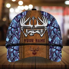 Maxcorners Unique Leather Bow Pattern Deer Hunting 3D Multicolor Personalized Cap