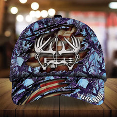 Maxcorners Unique Cracked Bow Deer Hunting Camo Pattern 3D Multicolor Personalized Cap