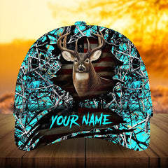 Maxcorners Premium Best Gash American Hunter Creepy Pattern 3D Multicolor Personalized Cap