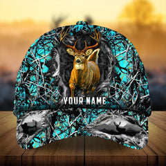 Maxcorners Awesome Art 1 Deer Hunting Camo Pattern 3D Multicolor Personalized Cap