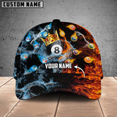 Maxcorners Billiard Lover Personalized Name 3D Over Printed Cap
