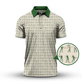 Maxcorners Golf Pattern Polos, Gofl Gift For Men's, Crazy Golf Shirts For Golfers