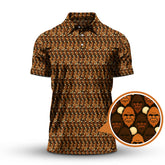 Maxcorners Sasquatch Golf Pattern Shirt, Crazy Golf Shirt For Men, Funny Bigfoot Golf Polos