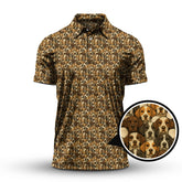 Maxcorners Pointer Golf Polos For Men, Pattern Golf Shirt, Dog Golf Shirt, Golf Gift For Golfers