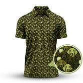 Maxcorners Dachshund Dog Pattern Golf Shirt With Camo Color , Funny Dachshund Golf Shirt For Golfers, Golf Gift For Dog Lover