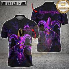 Maxcorners Bowling Jester Strike Multicolor Customized Name, Team Name 3D Shirts