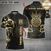 Maxcorners Royal Darts King Multicolor Customized Name, Team Name 3D Shirts
