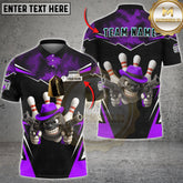 Maxcorners Bowling Strike Gangster Multicolor Customized Name, Team Name 3D Shirts