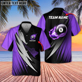 Maxcorners Billiards Signature Multicolor Options Personalized Name Hawaiian Shirt ( 5 Colors )