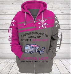 Maxcorners CAMPING LADY (SALE OFF - SEASON) 3D Full Printed