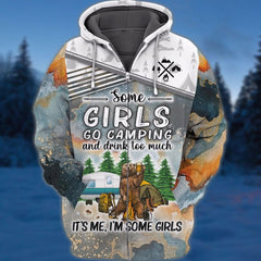 Maxcorners Camping Girl Bear All Over Print 3D