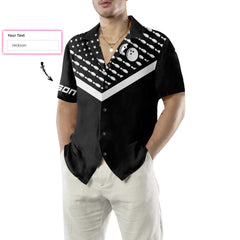 Maxcorners Customized Name Spear Swear Drink Repeat Bowling Hawaiian Shirt