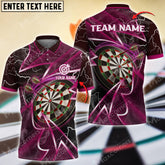 Maxcorners Darts Lights Thunder Multicolor Option Customized Name, Team Name 3D Shirt (4 Colors)