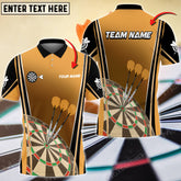 Maxcorners Darts Multicolor Option Customized Name, Team Name 3D Shirt (4 Colors)