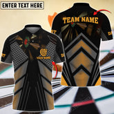 Maxcorners Darts Multicolor Option Customized Name, Team Name 3D Shirt (4 Colors)