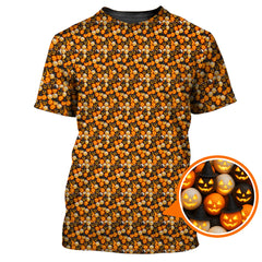 Maxcorners Pattern Golf Shirt For Golfer, Halloween Golf Shirt, Crazy Golf Shirt For Men