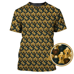 Maxcorners Labrador Golf Shirt For Men, Pattern Dog Golf Shirt For Golfer, Crazy Golf Shirt